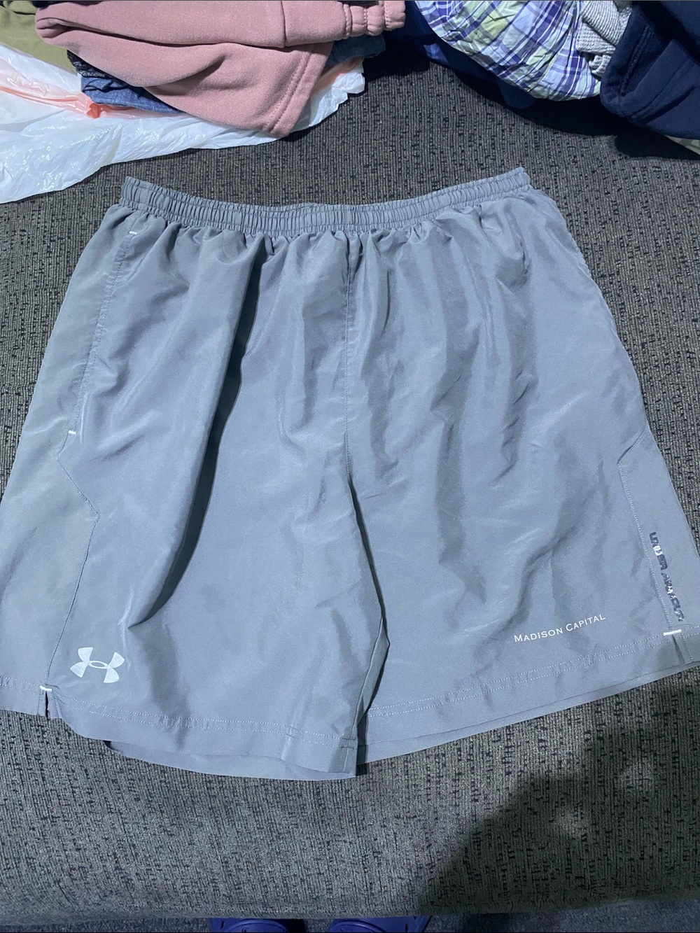 Under Armour Men’s swim Shorts — Light Gray